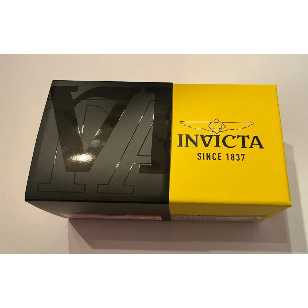 Invicta Racing Vaulthan 44 mm Orange Silicone Chronograph Black Dial Watch 69672